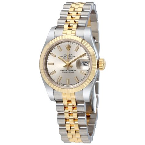 silver and gold womens rolex|rolex gold and silver women's.